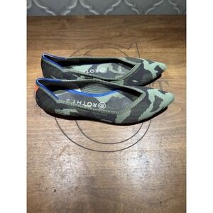 Rothy's Women's Size 8 Camo Slip Ons Pointed Toe
